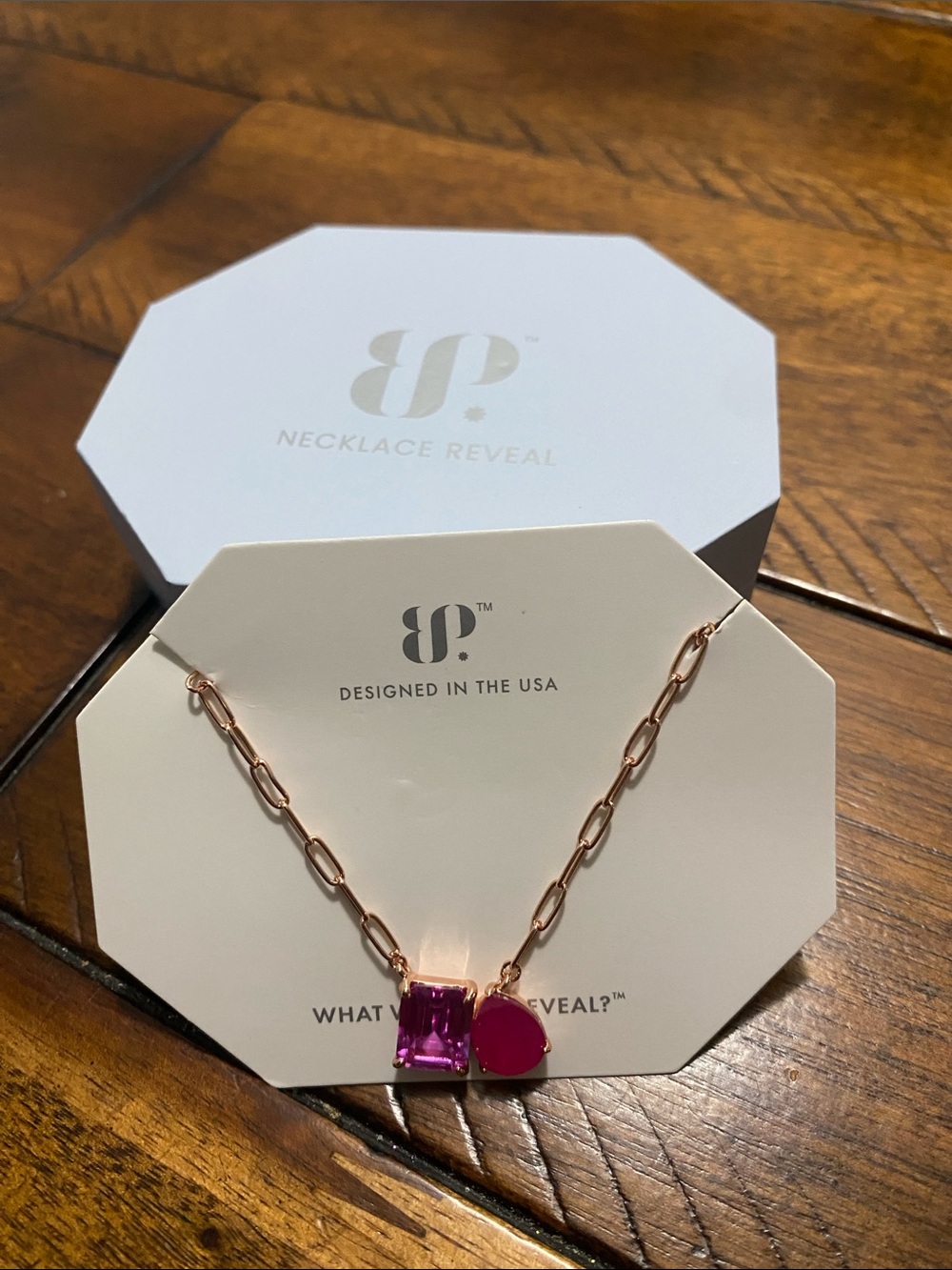 Bomb Party OG Originals Necklace - Pink Sapphire & Pink Corundum- Rose Gold